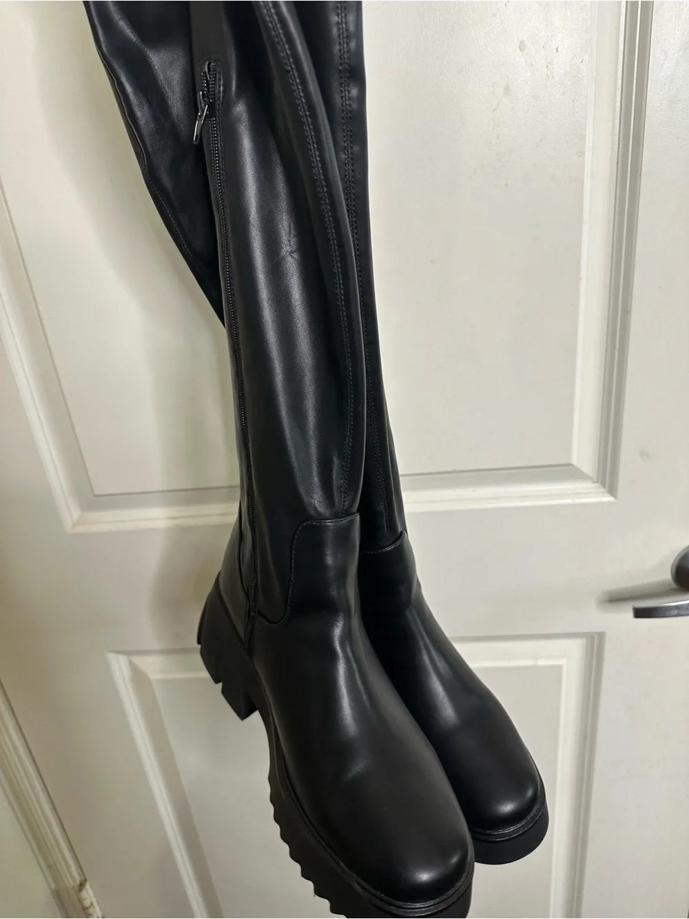 Fashion to Figure Black Over-the-Knee Platform Boots